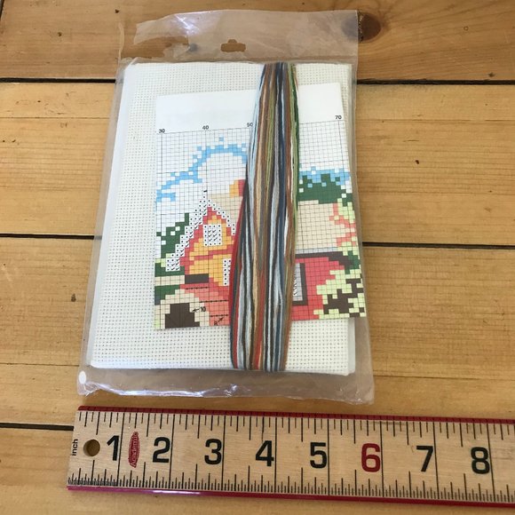 Summer Millpond Sunset Counted Cross Stitch Kit #1400 5x7" Vintage 1985 - Picture 3 of 3